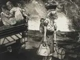 Diane Victor, Lot's Wife, etching on paper