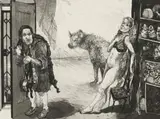 Diane Victor, Bluebeard's Wife, etching on paper