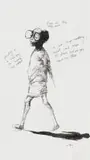Nelson Makamo, Show Me the Way Out, pen and ink on paper