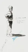Nelson Makamo, Identity Crisis II, pen, ink and watercolour on paper