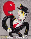 Chip on Shoulder (from Show and Tell series) by Norman Catherine, gicleé print on paper, sold Mar 2022