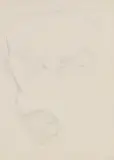 Louis le Sueur, Head of a Man, pencil on paper