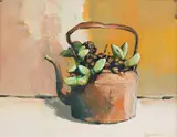 Ben Coutouvidis, Copper Kettle with Succulents