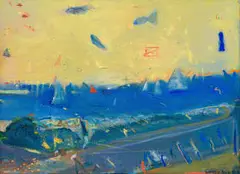 Wendy Anziska, Underwater Abstract, oil on canvas