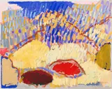 Deon Liebenberg, Abstract Composition (Kirstenbosch), oil on canvas