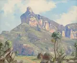 Willem Hermanus Coetzer, Dwellings at the Foot of Sentinel Peak, Drakensberg