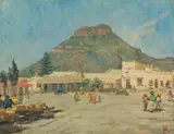 Ruth Prowse, Maseru, oil on canvas laid down on board