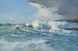 Hermanus by Errol Boyley, oil on board, sold Mar 2022