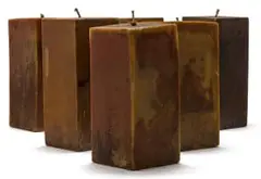 Gordon Vorster, Large Candles, six, beeswax and rope