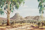 Nils Andersen, Landscape with Farm Gate and Bluegums