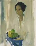 Louis van Heerden, Woman with a Bowl of Fruit