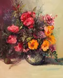 Jan Dingemans, Vase of Mixed Flowers
