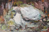 Cecil Higgs, White Rock, oil on canvas