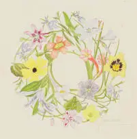 Thalia Lincoln, Wreath of Indigenous Flora, watercolour on paper