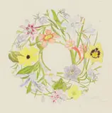 Thalia Lincoln, Wreath of Indigenous Flora, watercolour on paper