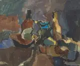 Eben van der Merwe, Still Life with Bottles