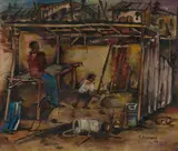 Ephraim Ngatane, Interior Scene