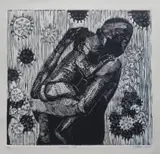 Siyabonga Ngubane, Protect Me, linocut