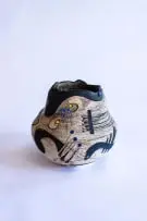 Andile Dyalvane, Africasso, Africasso Series, glazed stoneware clay with handpainted underglaze