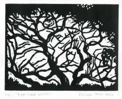 Philippa Kerr, East Coast Winter, linocut