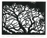 Philippa Kerr, East Coast Winter, linocut