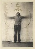 Kevin Atkinson, I Am A Verb, screenprint on paper