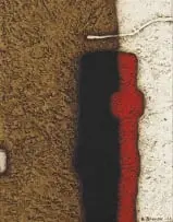 Kenneth Bakker, Standing Form, mixed media on board