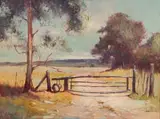 Christopher Tugwell, Landscape with Farm Gate