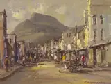 Christiaan Nice, Cape Town Street Scene with Cart