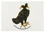 Three Headed Eagle by Joachim Schönfeldt, oil, acrylic and varnish on embossed paper, offered Nov 2021