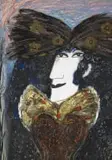 Nina Romm, Portrait of a Lady with a Bow