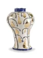 Ruan Hoffmann, Crocodile Tears, earthenware with porcelain slip and underglaze and lustre glaze