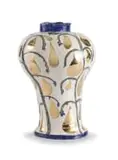 Ruan Hoffmann, Crocodile Tears, earthenware with porcelain slip and underglaze and lustre glaze