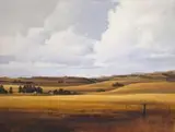Hannes du Plessis, Winter Landscape near Middelburg, oil on canvas