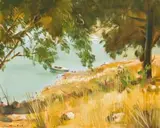 Irmin Henkel, Hartebeespoort Dam, oil on canvas