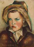 Johnie by Bettie Cilliers-Barnard, oil on canvas laid down on board, sold May 2022