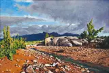 Walter Meyer, Rocky Landscape