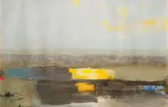 Harold Voigt, Abstract Landscape, oil on paper