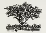 The Bird and its Watcher by William Kentridge, linocut on paper, sold May 2022