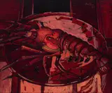 The Lobster by Alexis Preller, oil on wood panel, offered May 2022