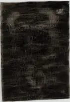 Jared Ginsburg, Abstract Head, monoprint on glass
