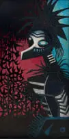 Jack Heath, African Voodoo, mixed media on board