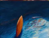 Clive van den Berg, Island, Alone, oil on canvas