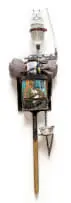 Willie Bester, Untitled, mixed media with found objects and oil on canvas laid down on board
