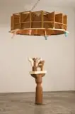 Joachim Schönfeldt, Saw (Adaye), bluegum wood, plywood, oil paint and varnish