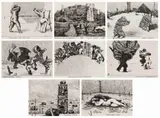William Kentridge, Little Morals, eight, aquatint, drypoint, engraving and etching on paper
