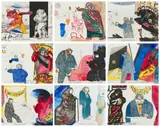 Robert Hodgins, Little Morals, nine, colour etchings