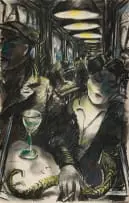 William Kentridge, Toying with an Intrinsicate Knot, charcoal and pastel on paper