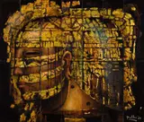The Great King by Alexis Preller, mixed media with oil and gold leaf on tongue-and-groove wood panels, offered May 2022
