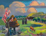 Maggie Laubser, Lentelandskap (Spring Landscape)